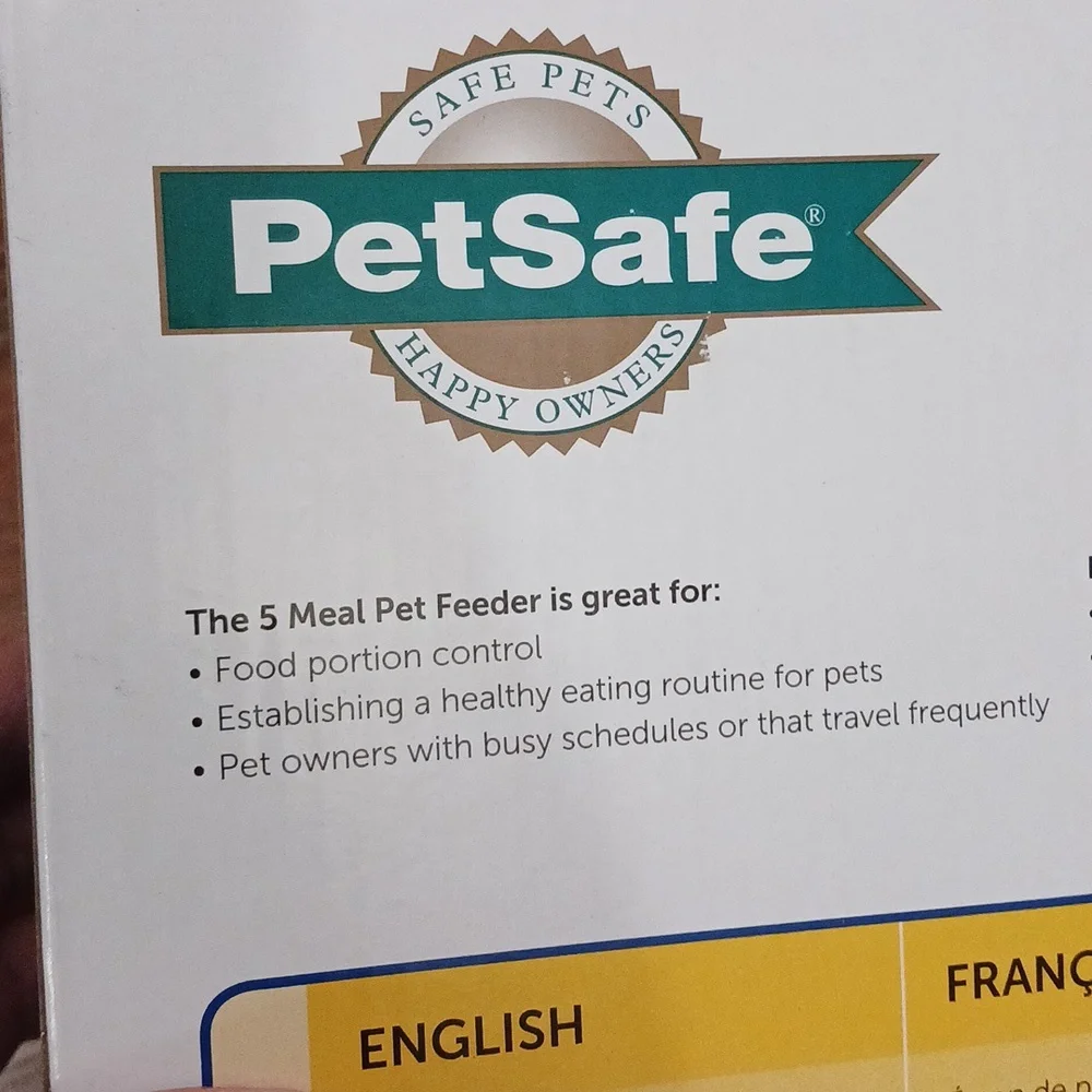 PetSafe Automatic 5 meal Programmable Pet Feeder Dispenser